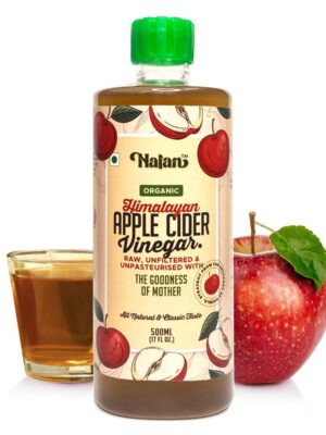 Nalan™ Himalayan Apple Cider Vinegar with Mother 500ml - Classic Taste ACV Raw from Himalaya - Unfiltered - Unpasteurised