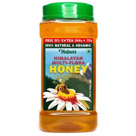 Nalan™ Himalayan Multiflora Honey 575g | Original Kashmir Honey | No sugar adulteration| Pure Multi-flower Honey