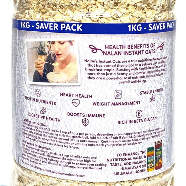 Nalan™ Daily Graze Instant Oats - 1kg Jar Pack - Australian Oats for Weight Loss