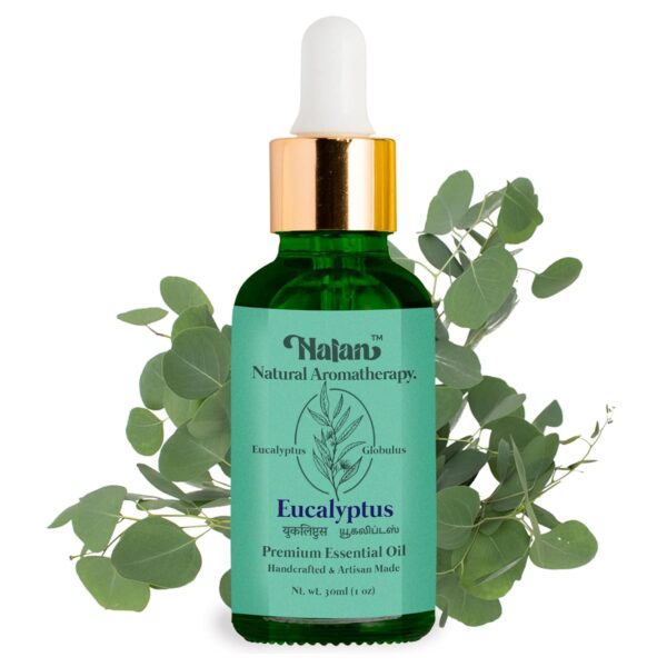 Nalan™ Eucalyptus Aroma Oil 30ml - 100% Pure - Premium Therapeutic Grade with Glass Dropper