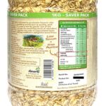 Nalan™ Daily Graze Rolled Oats - 1kg Jar Pack - 2X Fiber & Protein Australian Oats