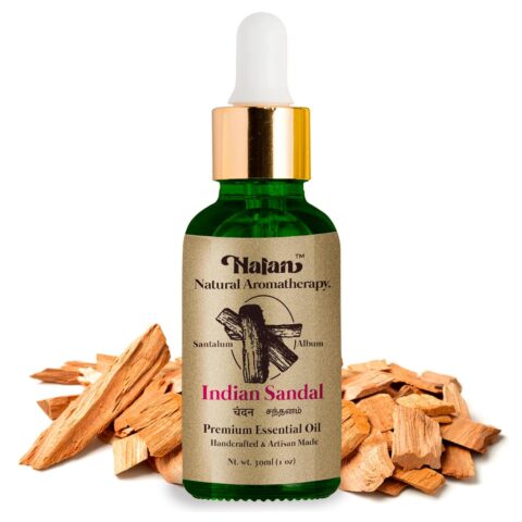 Nalan™ Indian Sandal Aroma Oil 30ml - Chandan Aromatherapy - 100% Pure with Glass Dropper